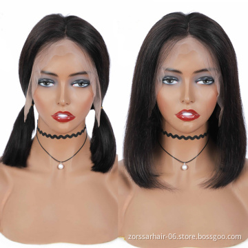 Wholesale Transparent HD Full Lace Bob Human Hair Lace Frontal Wigs For Black Women Brazilian Virgin Hair Lace Front Wig
